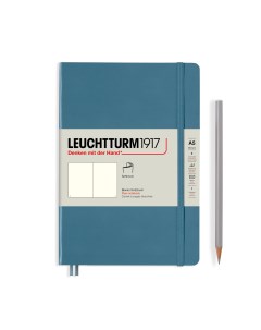 Блокнот Leuchtturm Rising Colours А5 нелинованный 61 лист голубой камень мягкая обложка Leuchtturm1917