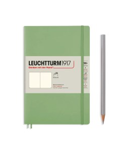 Блокнот Leuchtturm Paperback В6 нелинованный 61 лист пастельный зеленый мягкая обложка Leuchtturm1917