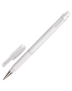Ручка гелевая с грипом Hybrid Gel Grip белая узел 0 8 мм K118 LW 4 шт Pentel