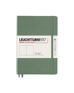 Блокнот Leuchtturm Smooth Colours А5 нелинованный 125л оливковый твердая обложка Leuchtturm1917