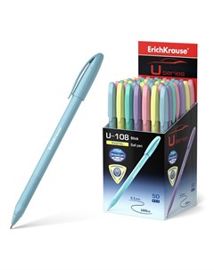 Ручка шариковая U 108 Pastel Stick Ultra Glide Technology цвет синий Erich krause