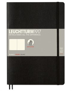 Блокнот нелинованный В5 60 листов черный Leuchtturm1917