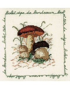 Набор для вышивания BOLET CEPE DE BORDEAUX Белый гриб арт 1682 Le bonheur des dames