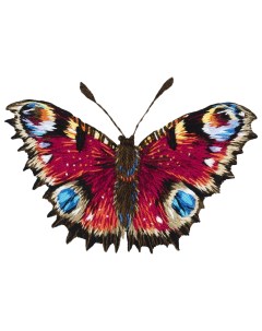 Набор для вышивания Живая картина Бабочка Павлиний глаз Panna