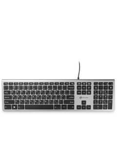 Клавиатура 890S серый черный Oklick