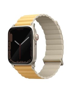 Ремешок для смарт часов Uniq Apple Watch 49 45 44 42 mm Revix Premium Yellow Apple Watch 49 45 44 42