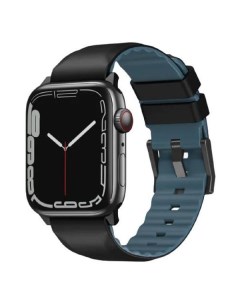 Ремешок для смарт часов Uniq Apple Watch 49 45 44 42 mm Linus Strap Black Apple Watch 49 45 44 42 mm