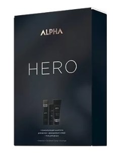 Набор Alpha Homme Hero шампунь д волос с охлаждающим эффектом 250мл дезодорант спрей 100мл гель д ду Estel