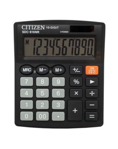 Калькулятор SDC 810NR 10 разрядный черный Citizen