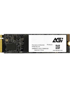 SSD накопитель AI818 1T0G44AI818 1ТБ M 2 2280 PCIe 4 0 x4 NVMe M 2 Agi