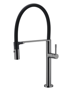 Смеситель для кухни Uno 114-SGM антрацит глянец Boheme