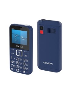 Мобильный телефон B200 2 160x128 TFT MediaTek MT6261D 32Mb RAM 32Mb BT 2 Sim 1400 мА ч micro USB син Maxvi