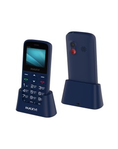 Мобильный телефон B100ds 1 77 160x128 QQVGA 32Mb RAM 32Mb BT 2 Sim 1000 мА ч micro USB синий Maxvi
