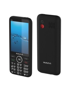 Мобильный телефон B35 3 5 480x320 HVGA 32Mb RAM 32Mb BT 1xCam 2 Sim 2500 мА ч micro USB черный Maxvi
