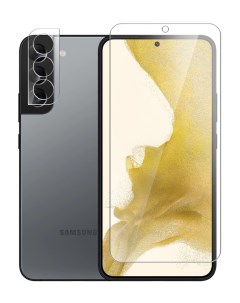Защитное стекло для Samsung Galaxy S22 на экран и камеру гибридное прозрачное Miuko