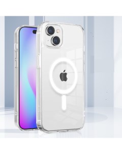 Чехол iPhone 15 Plus MagSafe для Apple iPhone 15 Plus Прозрачный Aimo