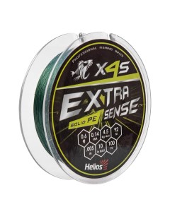 Шнур Extrasense X4S PE Green 92m 0 6 10LB 0 14mm HS ES X4S 0 6 10LB Helios