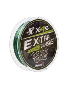 Шнур Extrasense X4S PE Green 92m 3 5 56LB 0 32mm HS ES X4S 3 5 56LB Helios