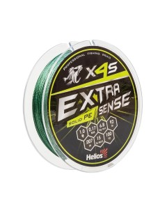 Шнур Extrasense X4S PE Green 92m 1 0 15LB 0 17mm HS ES X4S 1 15LB Helios