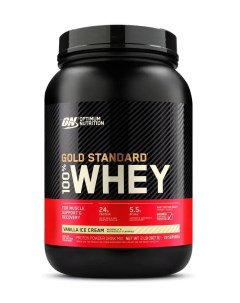 Сывороточный протеин Gold Standard 100 Whey 907 гр Ванильное мороженое Optimum nutrition