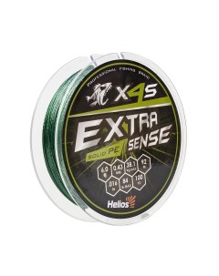 Шнур Extrasense X4S PE Green 92m 6 84LB 0 43mm HS ES X4S 6 84LB Helios