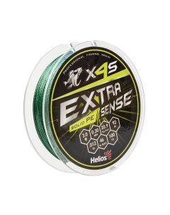 Шнур Extrasense X4S PE Green 92m 3 0 46LB 0 30mm HS ES X4S 3 46LB Helios