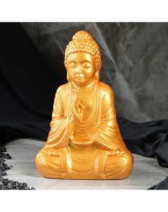 Сувенир Будда цвет золотой 27 см Керамика ручной работы