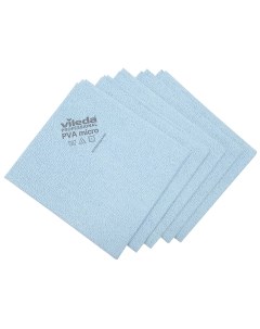 Салфетки для уборки Professional PVA micro универсальная38x35см голубой 5 штук Vileda