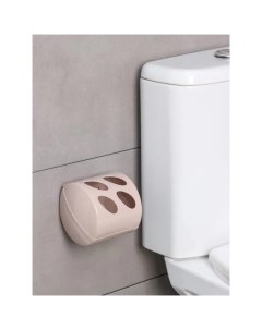 Держатель для туалетной бумаги Aqua бежевый топаз P&c (пластик-центр)
