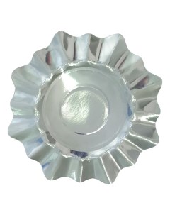 Тарелки одноразовые Серебро бумажные d29 5 см 3 шт Nobrand