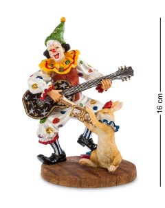 Статуэтка Клоун с гитарой Veronese