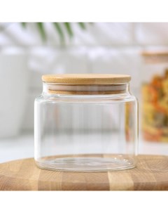 Емкость для хранения сыпучих продуктов стекло прозрачный 1000 мл Magistro