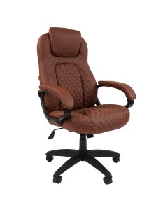 Компьютерное кресло 432 экокожа коричневый Chairman
