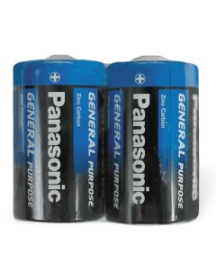 Батарейки КОМПЛЕКТ 2шт комплект 10 шт D R20 373 солевые в пленке 1 5 В Panasonic