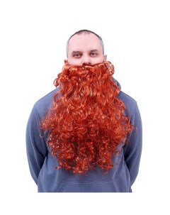 Борода рыжая 110 гр длина 50 см Nobrand