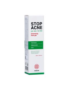 Очищающий гель для умывания hiskin stop acne 120 мл Nobrand