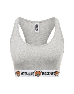 Хлопковый бра топ Moschino