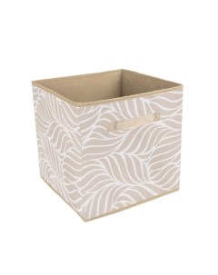 Короб кубик для хранения Листья 30x30x30 см Handy home