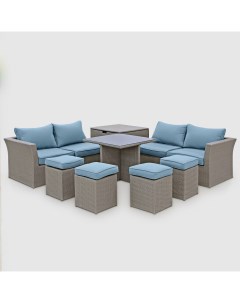 Комплект мебели 8 предметов серый Greenpatio