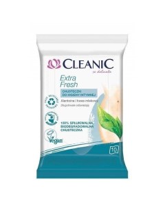 Салфетки влажные Extra fresh для интимной гигиены 10 шт Cleanic