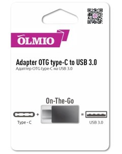 Адаптер On The Go type C to USB 3 0 Olmio