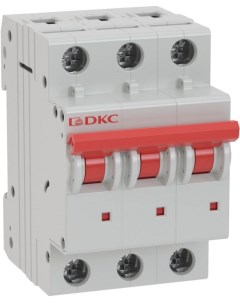 Автоматический выключатель модульный MD63 3D6 10 3P 6А D 10kA YON Dkc