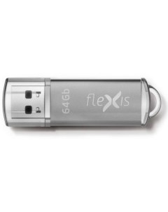 Накопитель USB 2 0 64GB RB 108 серебристый Flexis