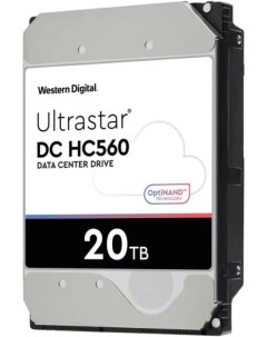 Жесткий диск 20TB SAS 12Gb s WUH722020BL5204 Ultrastar DC HC560 3 5 7200rpm 512MB 512e 4Kn 0F38652 Western digital