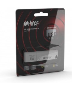 Накопитель USB 2 0 8GB Groovy T8W белый Hiper