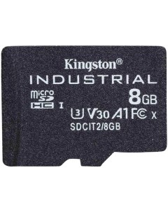 Промышленная карта памяти MicroSDHC 8Gb SDCIT2 8GBSP ndustrial C10 A1 pSLC Card Single Pack w o Adap Kingston