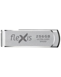Накопитель USB 3 2 256GB RS 105U Gen 1 5 Гбит с ULTRA HIGH SPEED R W up to 430 200MB s металл серебр Flexis