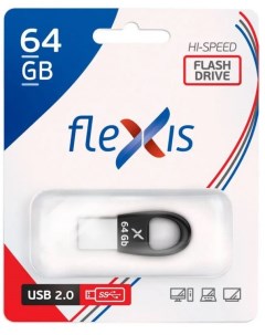Накопитель USB 2 0 64GB RB 102 чёрный Flexis
