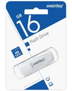 Накопитель USB 3 1 16GB SB016GB3SCW Scout белый Smartbuy