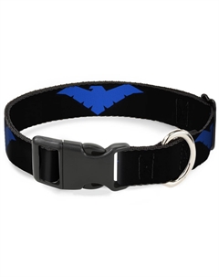 Ошейник для собак Найтвинг Лого с пластиковой застёжкой 23-38см черный Buckle-down